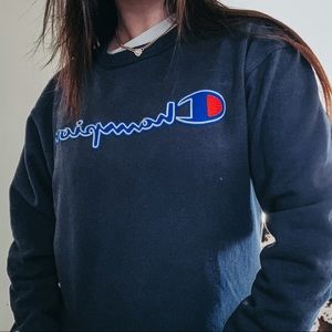 Navy Blue Champion Crewneck